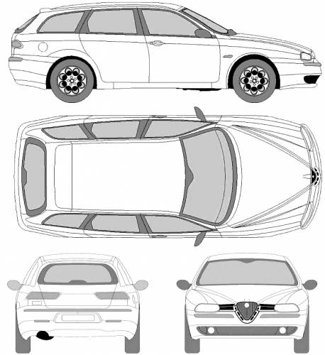 Alfa Romeo 156 Sportwagon 2001 Original image dimensions 797 x 869px