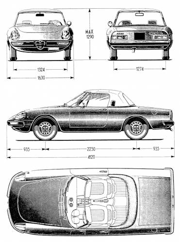 Alfa Romeo Spider 1970 Original image dimensions 705 x 948px