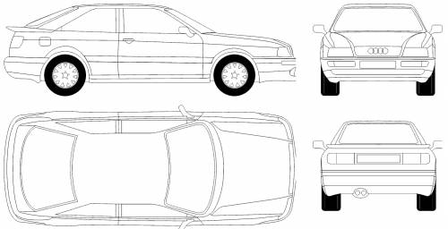 Audi 80 Coupe 1995 Original image dimensions 1505 x 772px