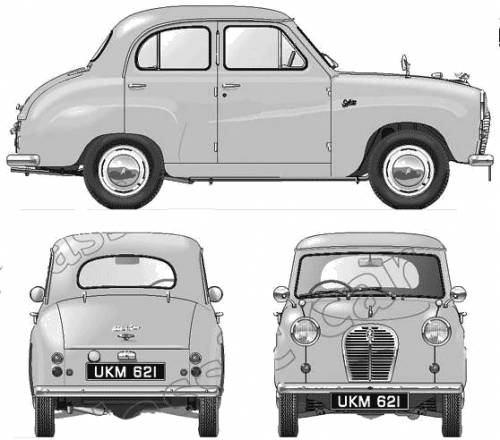 Austin A30 4Door Saloon 1955 Original image dimensions 558 x 492px