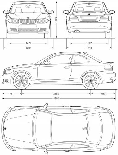 BMW 1-series Coupe (E82) (2008) Original image dimensions: 3500 x 4587px
