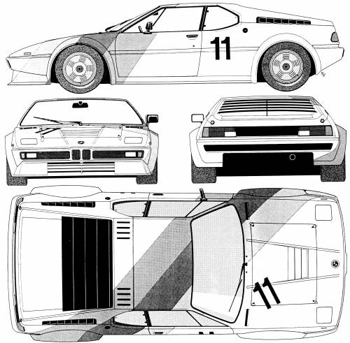 BMW M1 E26 1979 Original image dimensions 2226 x 2188px