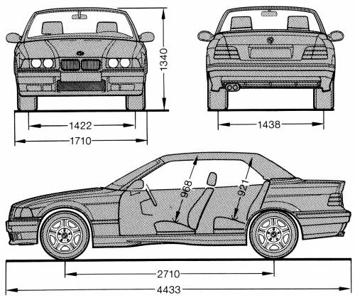 BMW M3 Cabrio E36 Original image dimensions 1298 x 1088px