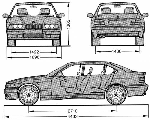 BMW M3 Sedan E36 Original image dimensions 1308 x 1052px