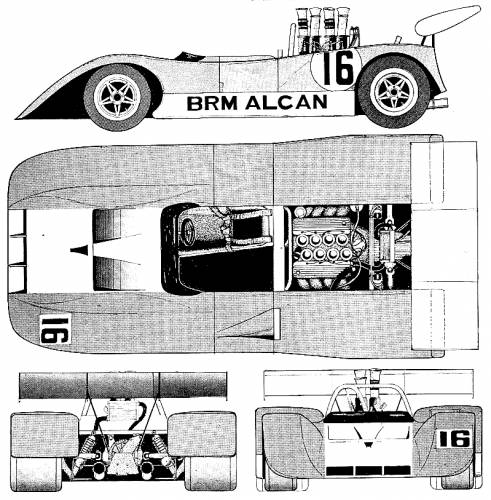 BRM P167 1971 Original image dimensions 799 x 813px