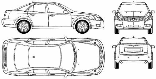 Cadillac BLS (2006) Original image dimensions: 973 x 499px
