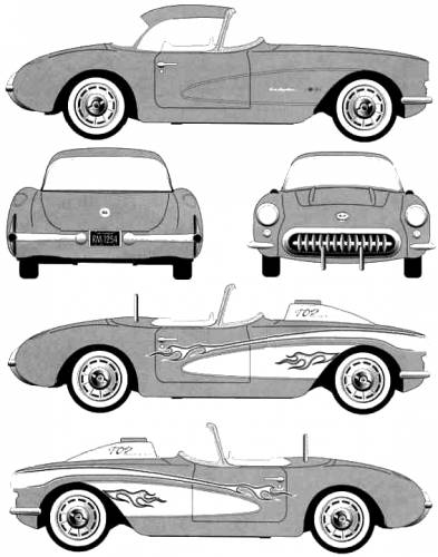 Chevrolet Corvette C1 1957 Original image dimensions 567 x 721px