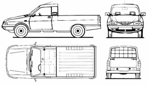 Dacia 1300 C Pickup Original image dimensions 1146 x 660px