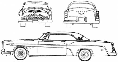 DeSoto FireFlyte Sportsman Hardtop 1955 Original image dimensions 567 x 