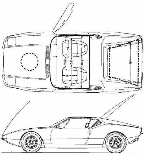 De Tomaso Pantera 1972 Original image dimensions 683 x 729px