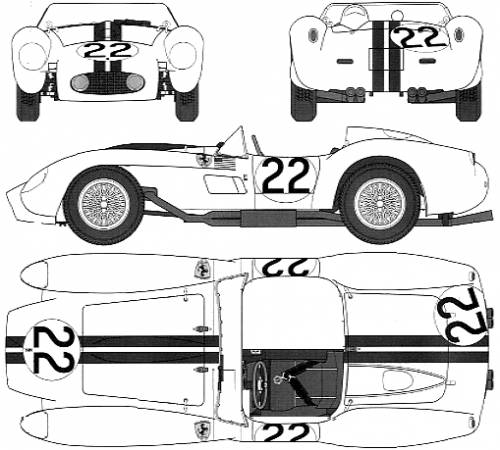 Ferrari 250 Testarossa Le Mans 1958 Original image dimensions 509 x 459px