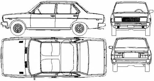 Fiat 131 Mirafiori Original image dimensions 586 x 308px