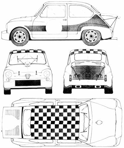 Fiat Abarth 1000 TCR Original image dimensions 943 x 1124px