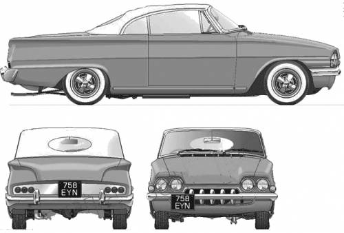 Ford Consul Capri Classic Custom 1962 Original image dimensions 651 x