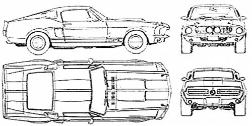 Ford Mustang Shelby GT500 1967 Original image dimensions 608 x 305px