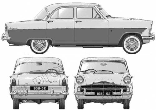 Ford Zodiac MkII 206E 1959 Original image dimensions 651 x 462px