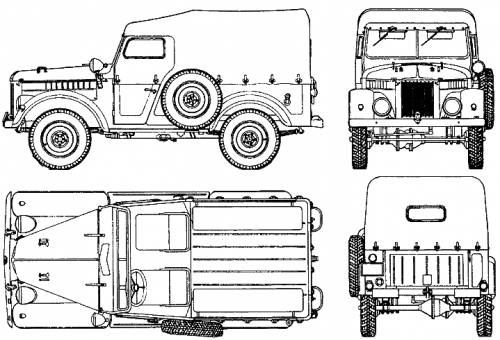 GAZ 69 Original image dimensions 719 x 490px