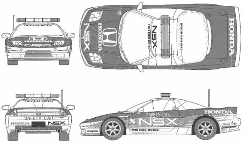 Honda NSX Twin Ring Motegi Safety Car Original image dimensions 654 x'5px