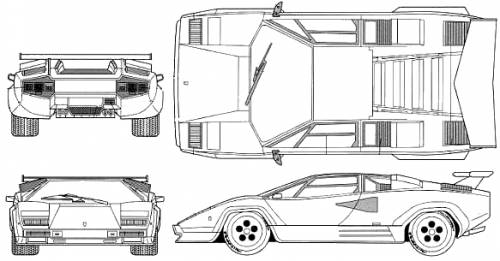 Lamborghini Countach 5000S 1988 Original image dimensions 583 x 305px