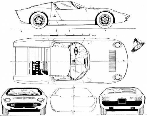 Lamborghini Miura P400 1967 Original image dimensions 1033 x 820px