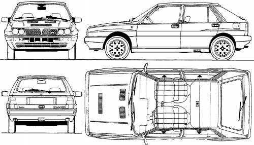 Lancia Delta Rally Car. Dominance and rally cars often