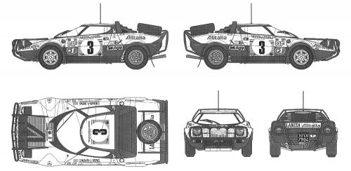 Lancia Stratos HF Safari Rally 1975 Original image dimensions 1000 x 