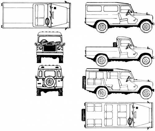 Land Rover 109 Santana 1975 Original image dimensions 910 x 772px