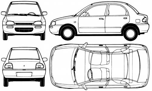 Mazda 121 Revue 1991 Original image dimensions 1981 x 1189px