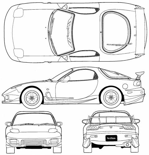 Mazda RX7 FD3S Veilside Combat Original image dimensions 1668 x 1743px