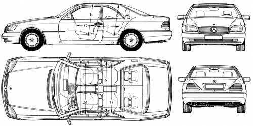 MercedesBenz SECClass C140 1996 Original image dimensions 1466 x 735px