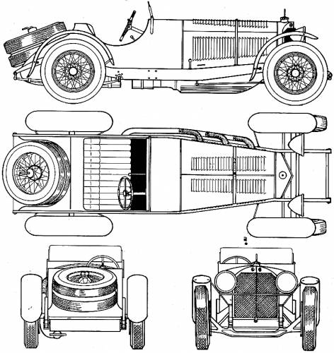 MercedesBenz SSK 71L 1928 Original image dimensions 837 x 885px