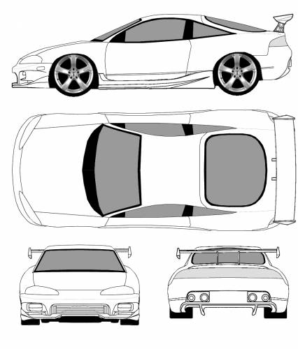 Mitsubishi Eclipse tuning 1995 Original image dimensions 1024 x 1200px