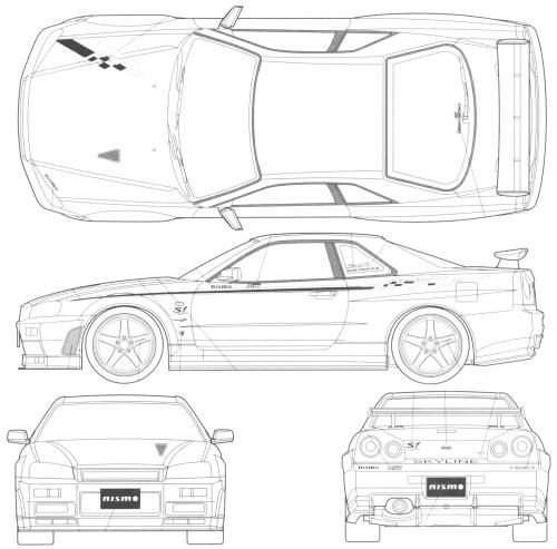 Nissan Skyline GTR R34 Stune Original image dimensions 1703 x 1680px