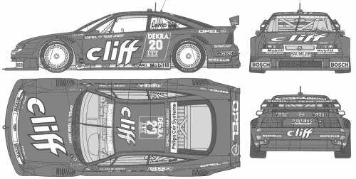 Opel Calibra Cliff DTM 1995 Original image dimensions 1250 x 631px