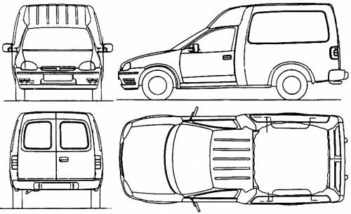 Opel Combo 1999 Original image dimensions 839 x 513px