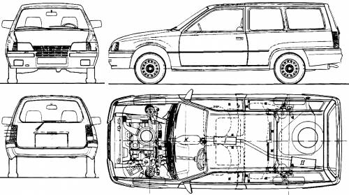 opel kadett e. Opel Kadett E 3-Door Caravan
