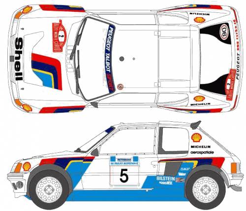 Peugeot 205 Turbo 16 1985 Original image dimensions 689 x 591px