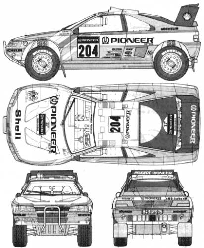 Peugeot 405 T16 GR Original image dimensions 423 x 513px