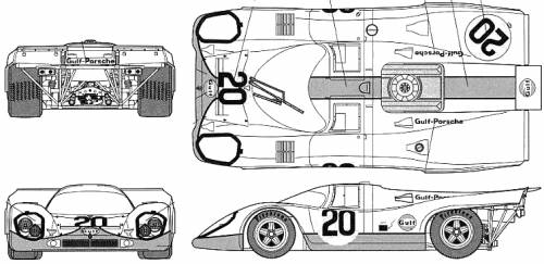 Porsche 917K LeMans 1970 Original image dimensions 755 x 367px