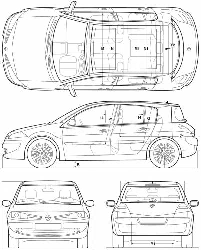 Renault Megane Hatchback (2005) Original image dimensions: 1221 x 1515px