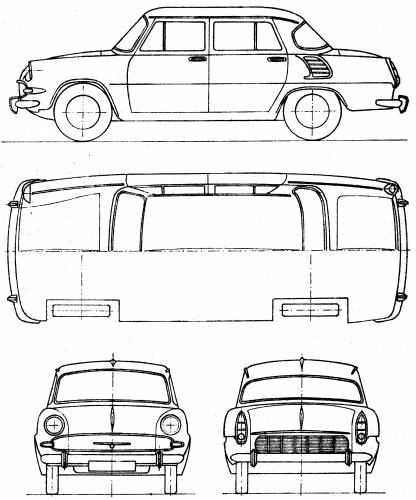 Skoda 1000 MB 1964 Original image dimensions 2055 x 2468px