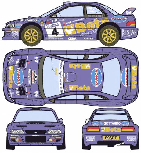 Subaru Impreza WRC 1997 Original image dimensions 714 x 772px