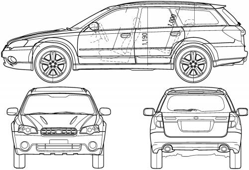 Subaru Legacy Outback (2005) Original image dimensions: 1500 x 1027px