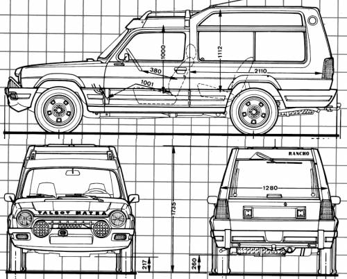 TalbotMatra Rancho 1981 Original image dimensions 909 x 731px