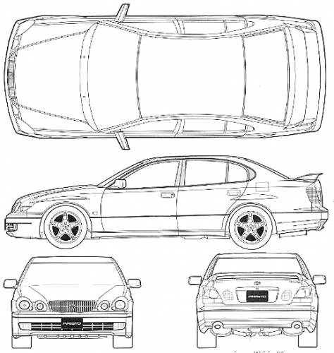 Toyota Aristo V300 2000 Original image dimensions 519 x 547px