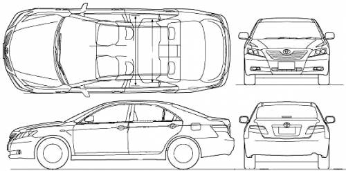 dimensions 2007 toyota camry #6