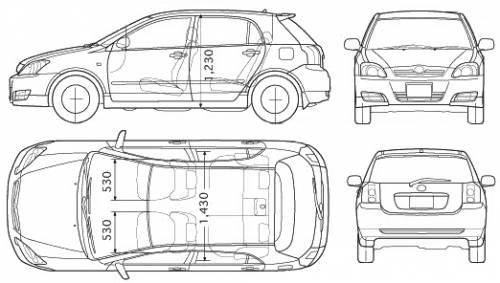 interior dimensions of toyota corolla #2