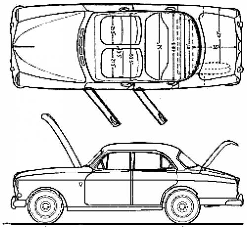 Volvo 122 Amazon 1962 Original image dimensions 504 x 464px