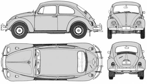 Volkswagen Beetle 1300 1963