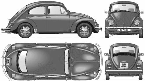 Volkswagen Beetle 1300 1973 Original image dimensions 721 x 407px